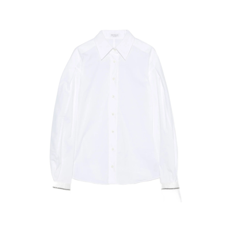 Brunello Cucinelli Puff-sleeve Button-down Shirt