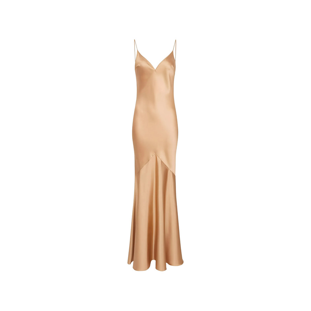 Elisabetta Franchi Thin-strap V-neck Maxi Dress