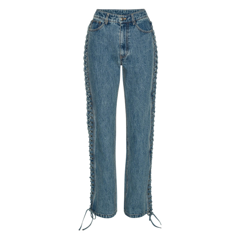 Rotate Laced Straight Leg Jeans
