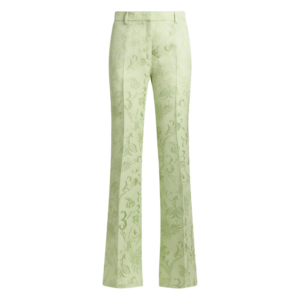 Etro Floral-motif Jacquard Trousers