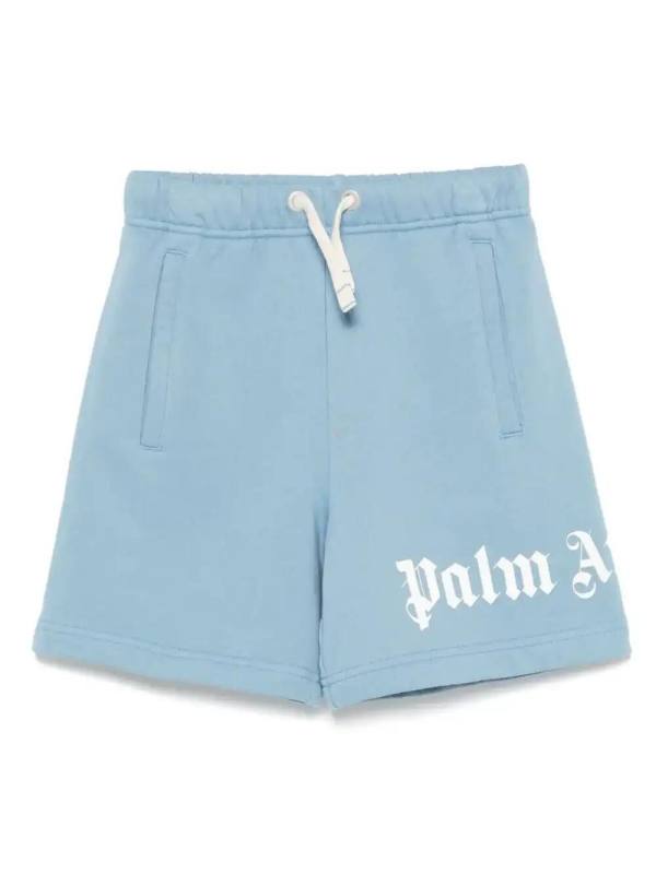 logo-print shorts