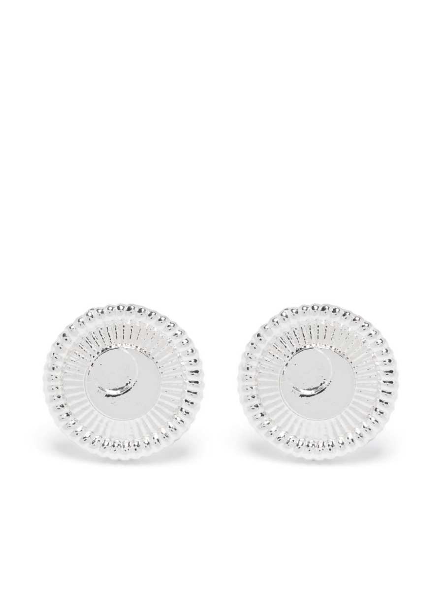 logo-engraved earrings