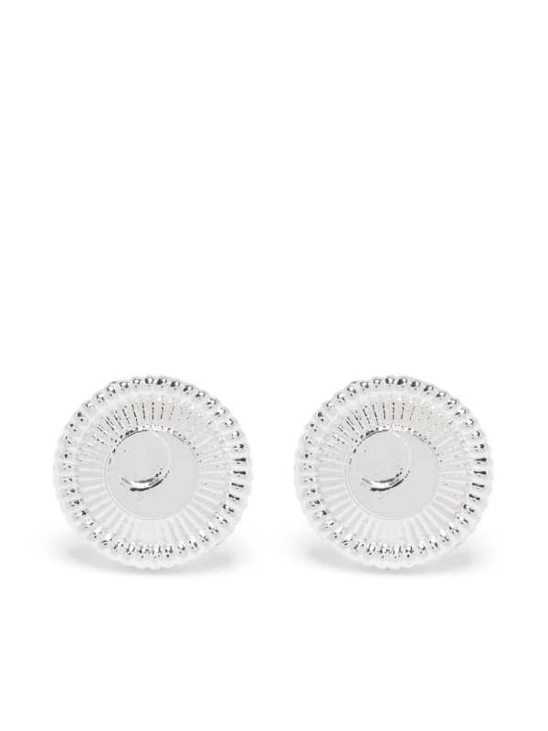 logo-engraved earrings