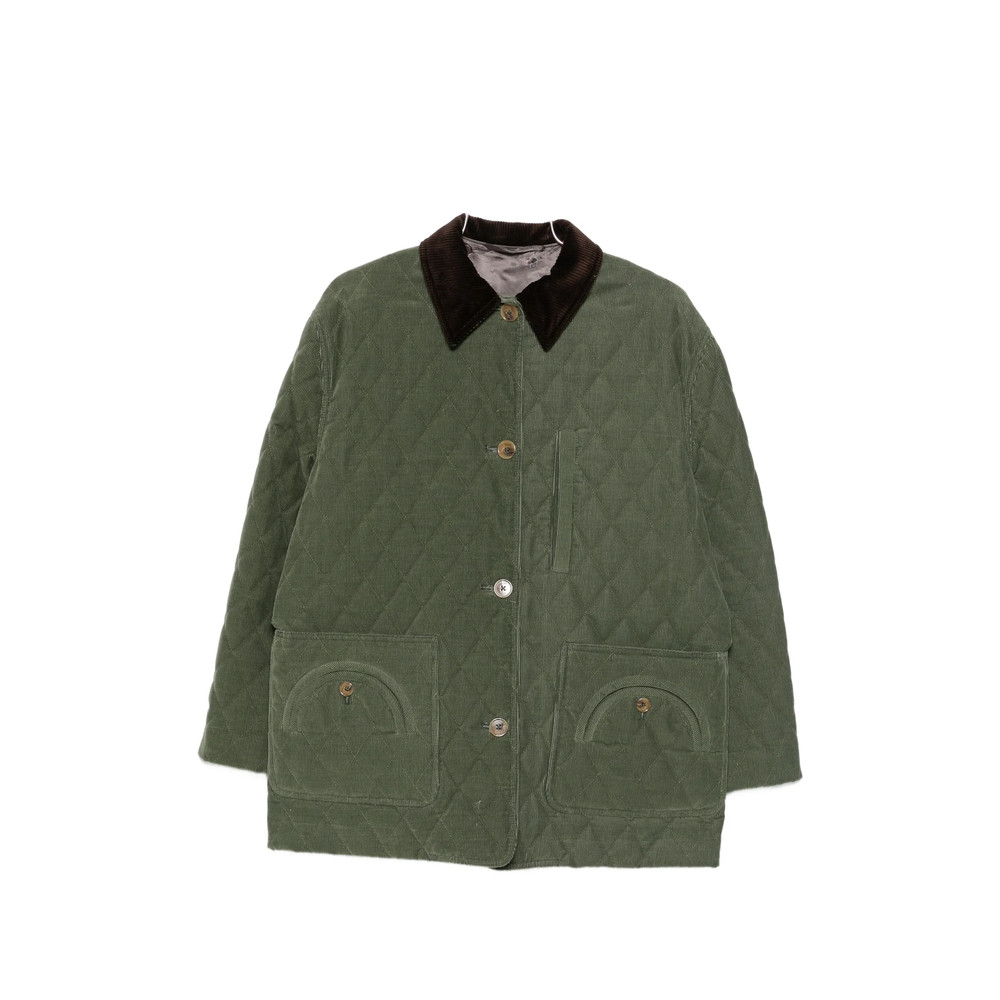 Blazé Milano Quilted Corduroy-collar Jacket