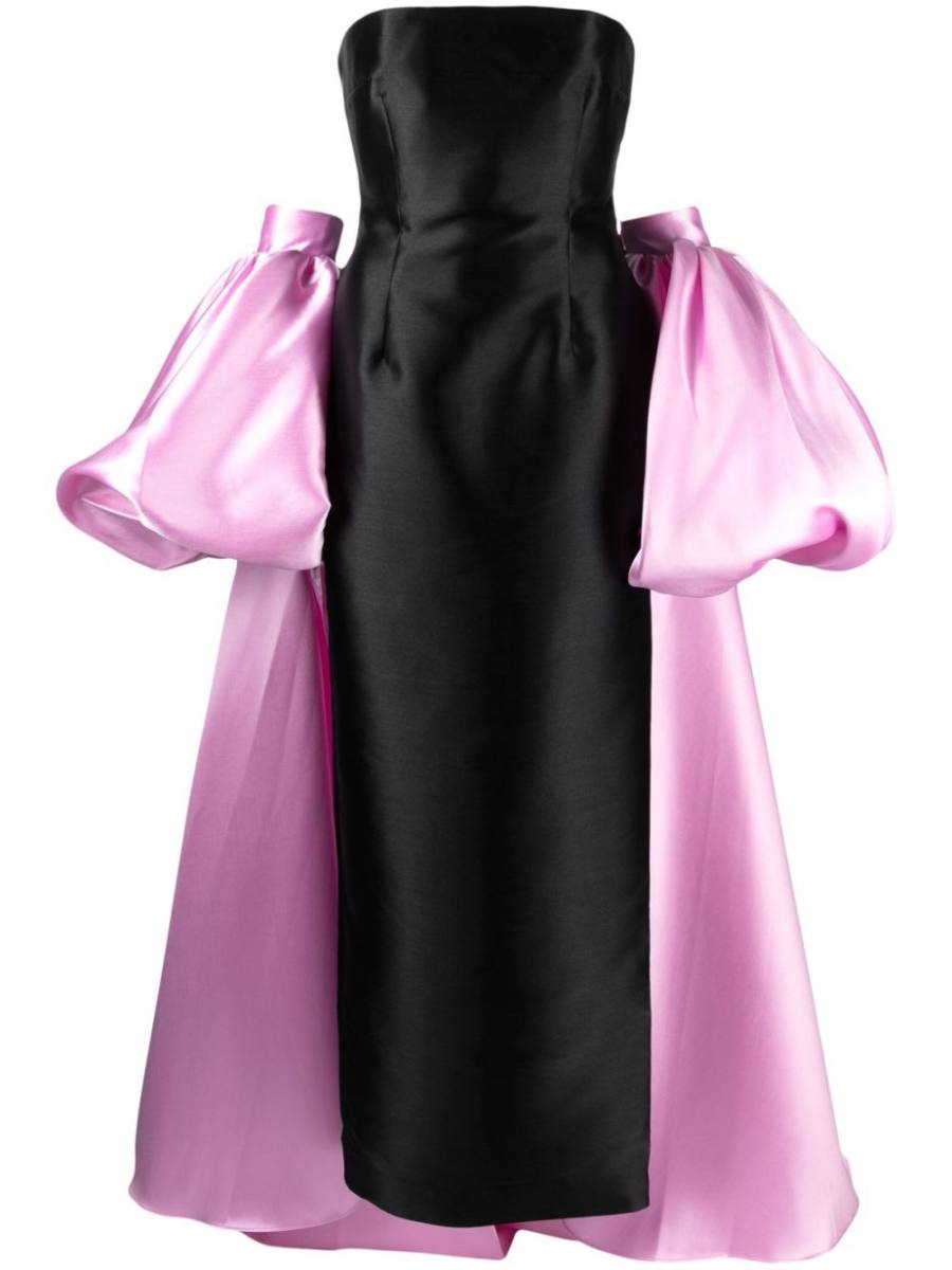 The Lea puff-sleeve gown