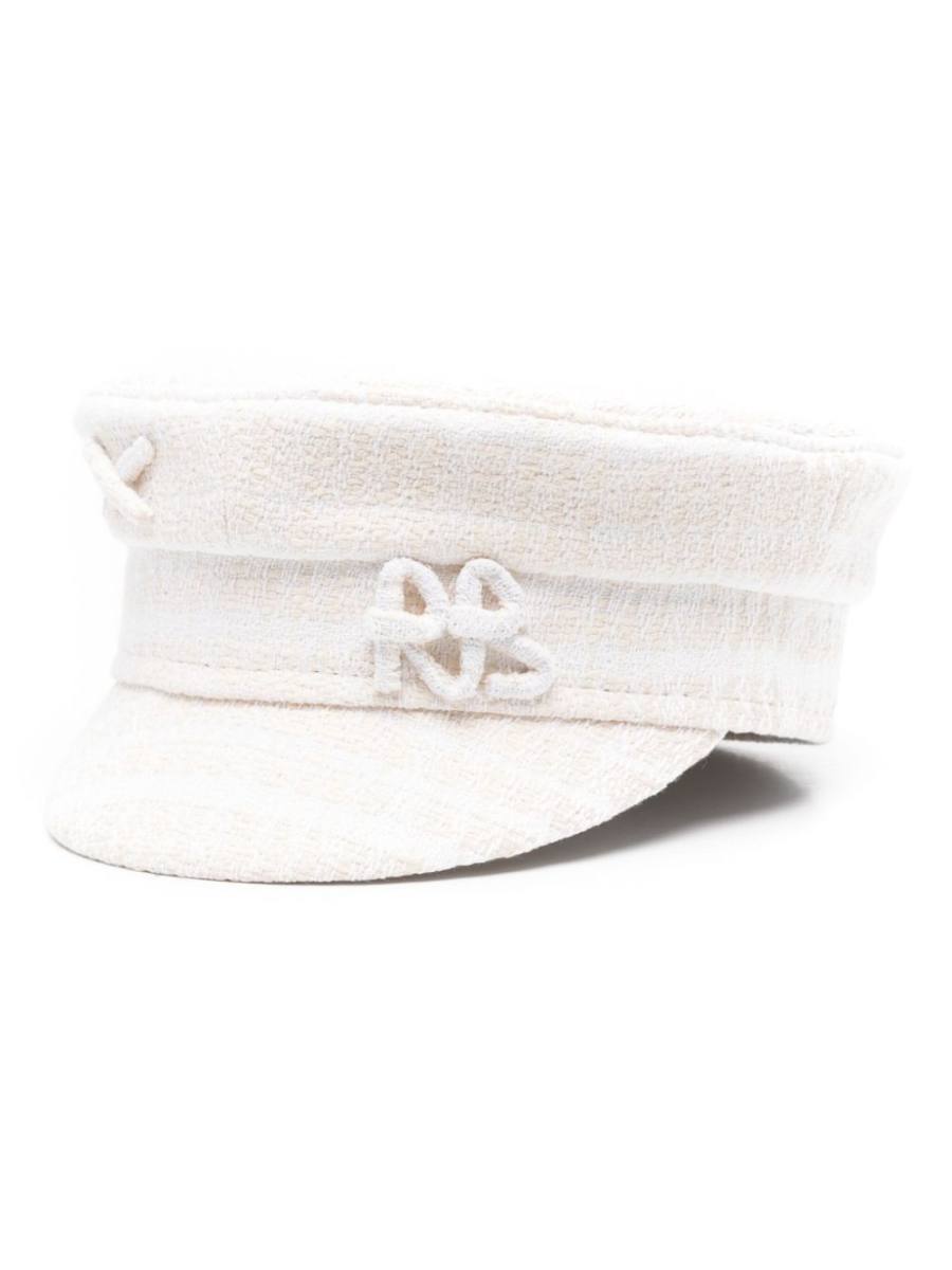 logo-appliqué baker boy hat