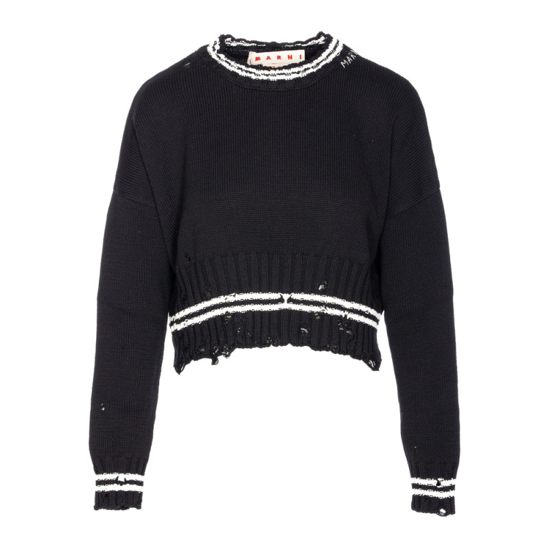 Marni Distressed-effect Jumper
