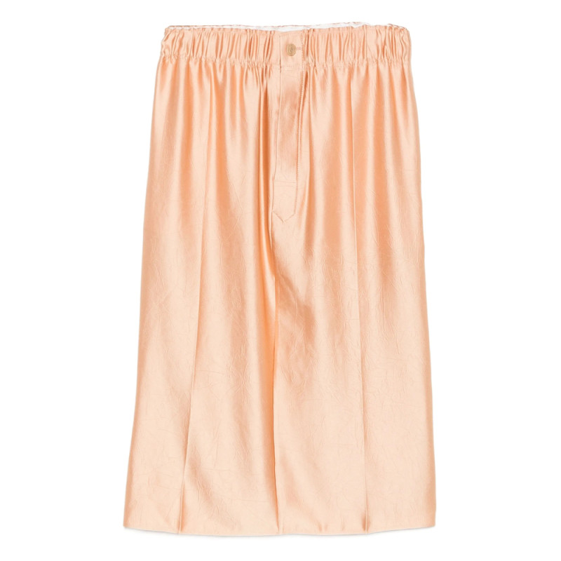 Carven Elasticated-waist Satin Skirt