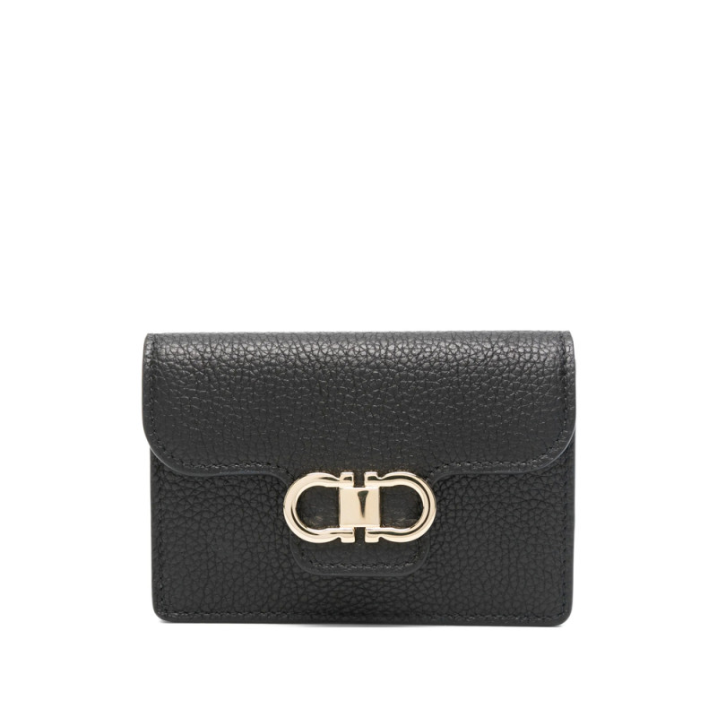 Ferragamo Gancini-plaque Leather Wallet
