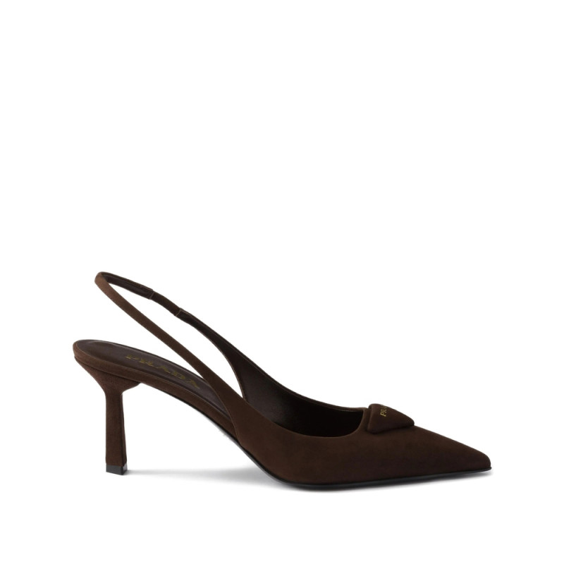 Prada Suede Slingback Pumps