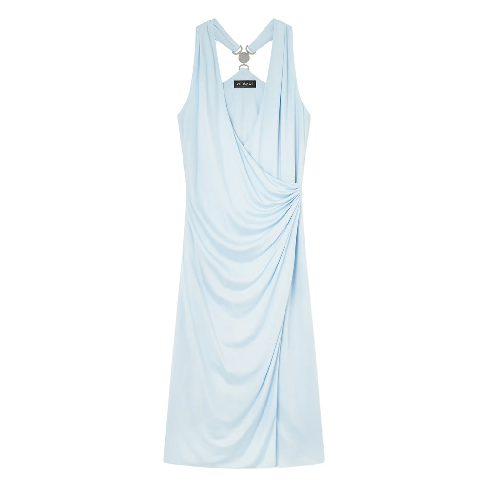 Versace Sleeveless V-neck Midi Dress