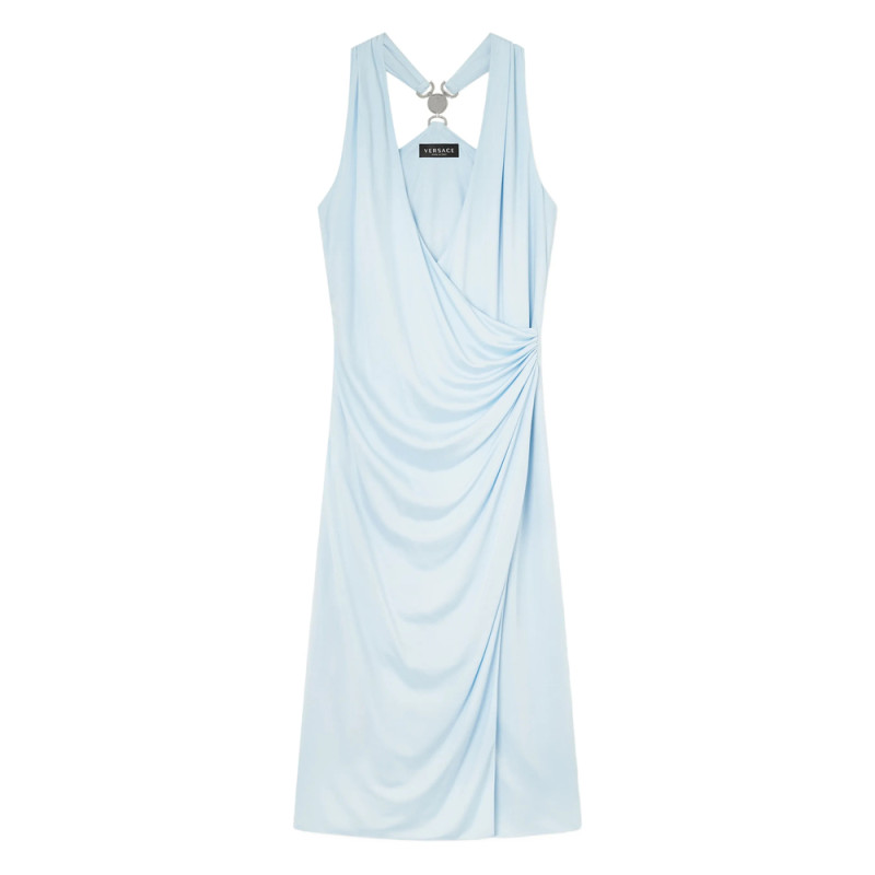 Versace Sleeveless V-neck Midi Dress