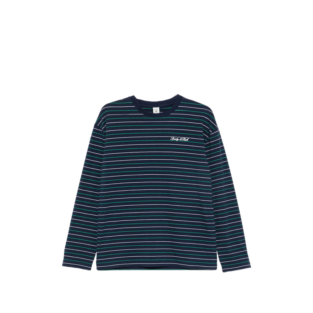 Sporty & Rich Striped-pattern Long-sleeve T-shirt