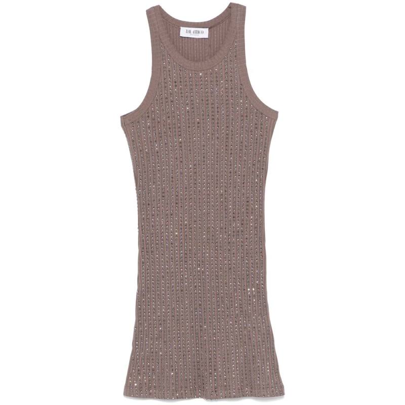 The Attico Crystal-embellished Mini Dress