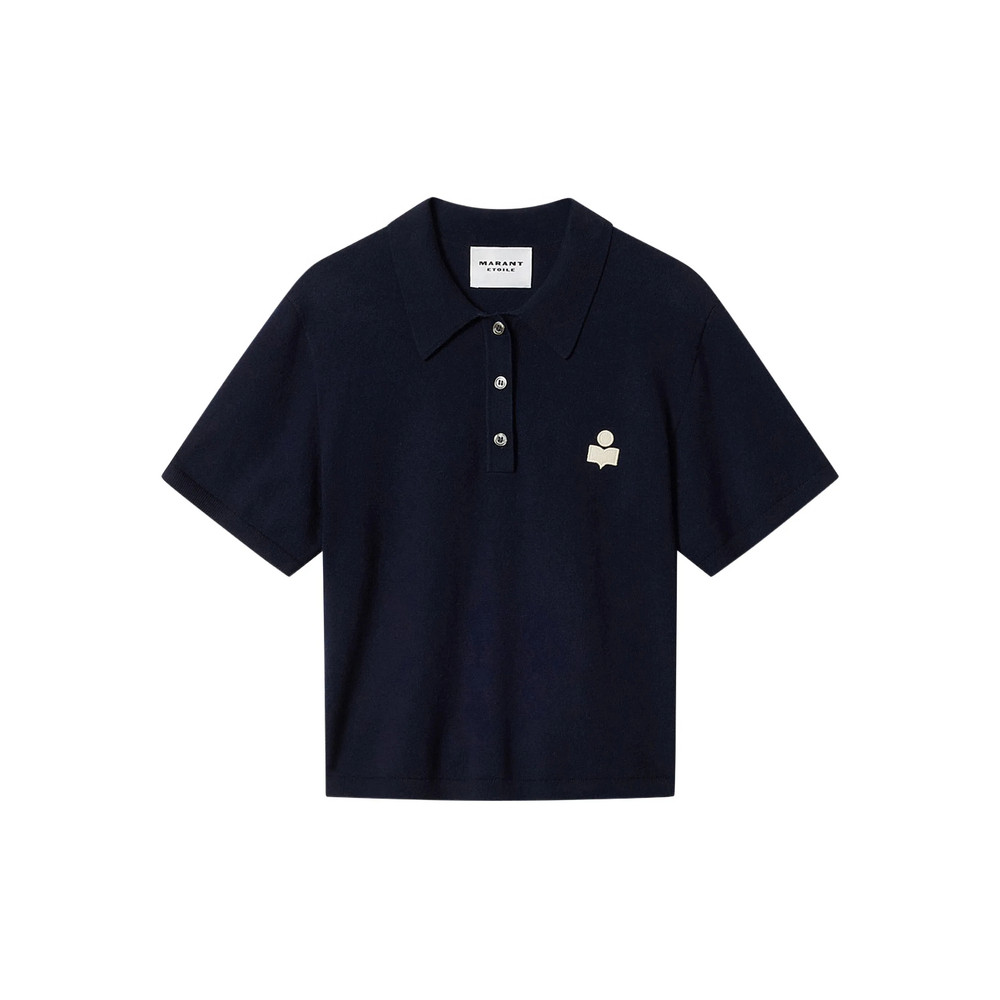 Marant Étoile Althea Button Logo Polo Top