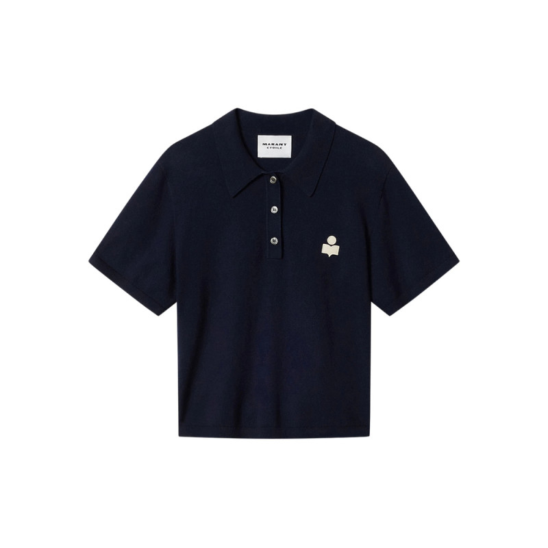 Marant Étoile Althea Button Logo Polo Top