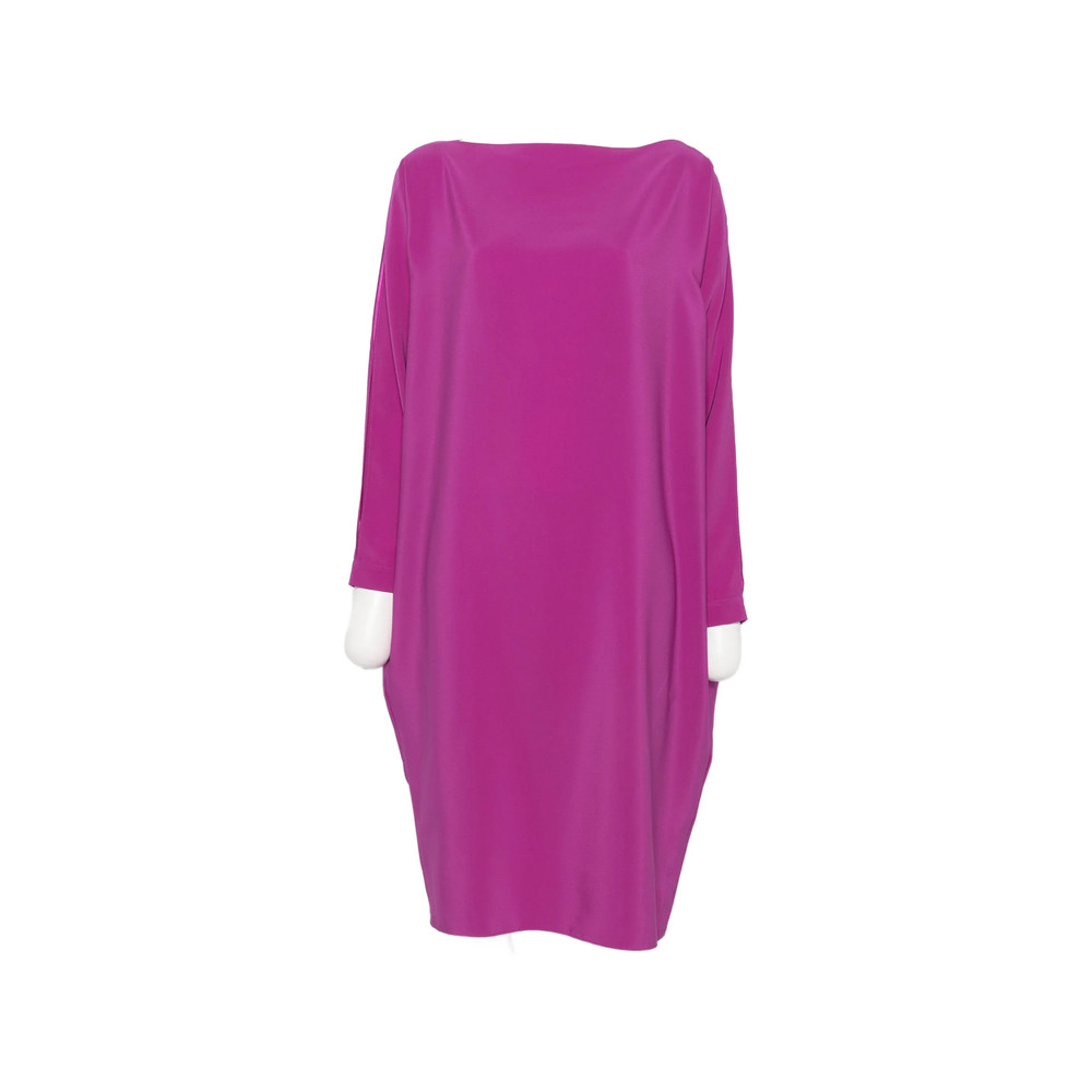 Gianluca Capannolo Margarita Slit-sleeve Boat-neck Midi Dress