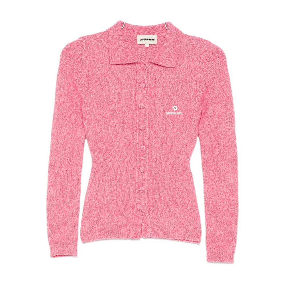 Shushu/tong Polo-collar Cardigan
