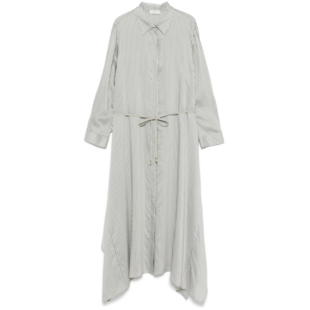 Peserico Pinstriped Shirt Dress