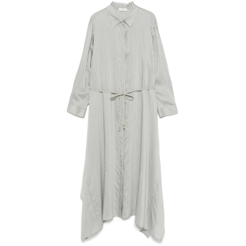 Peserico Pinstriped Shirt Dress