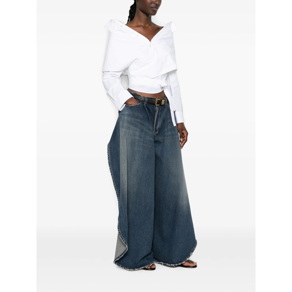 Balenciaga Off-the-shoulder Wrap Blouse