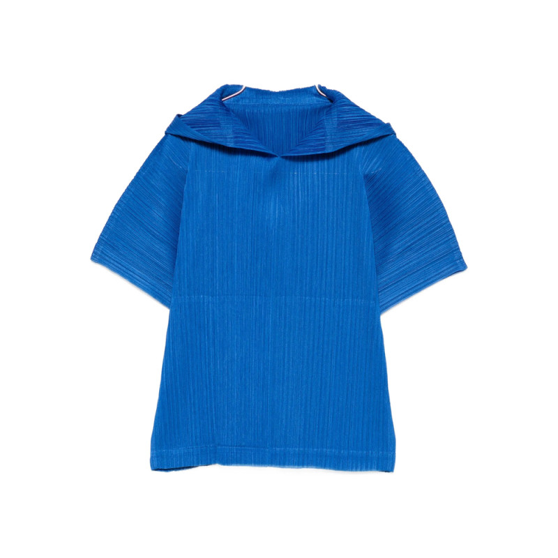 Pleats Please Pleated Hooded T-shirt