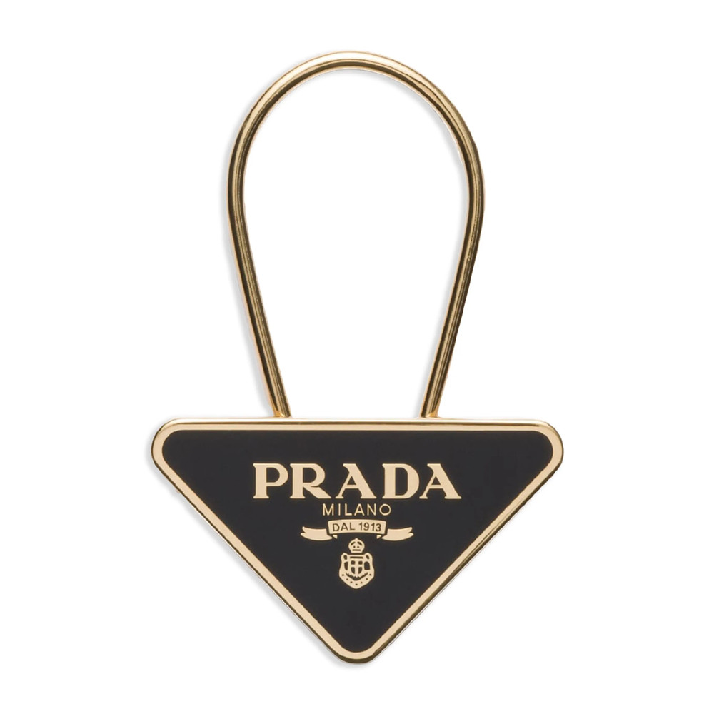 Prada Triangle-logo Keyring