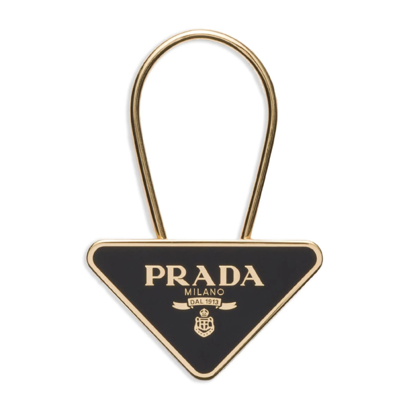 Prada Triangle-logo Keyring