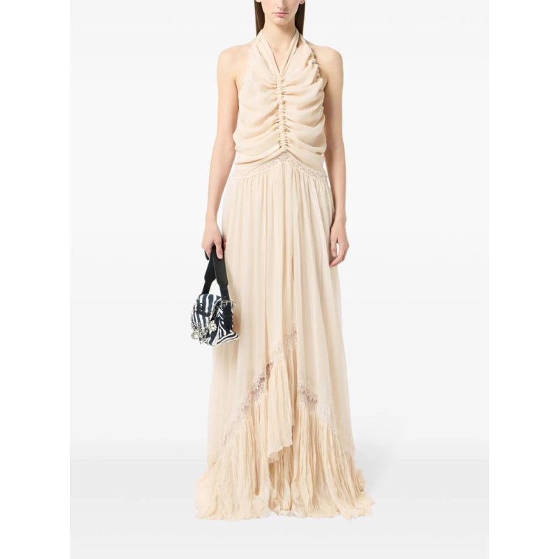 Blumarine Georgette Maxi Dress
