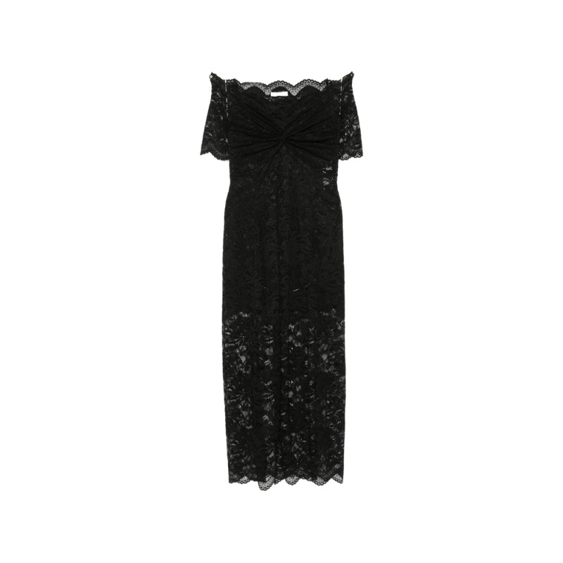 Rabanne Off-the-shoulder Lace Maxi Dress