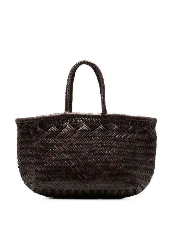 interwoven-design tote bag