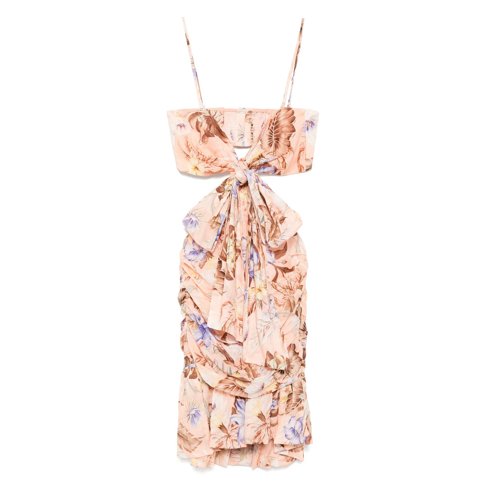 Zimmermann Coco Bow Front Mini Dress