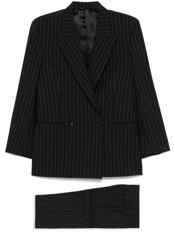 pinstriped suit