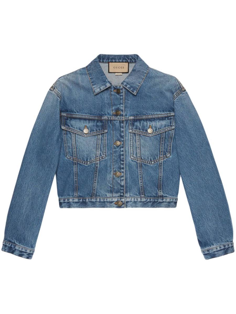 cropped denim jacket