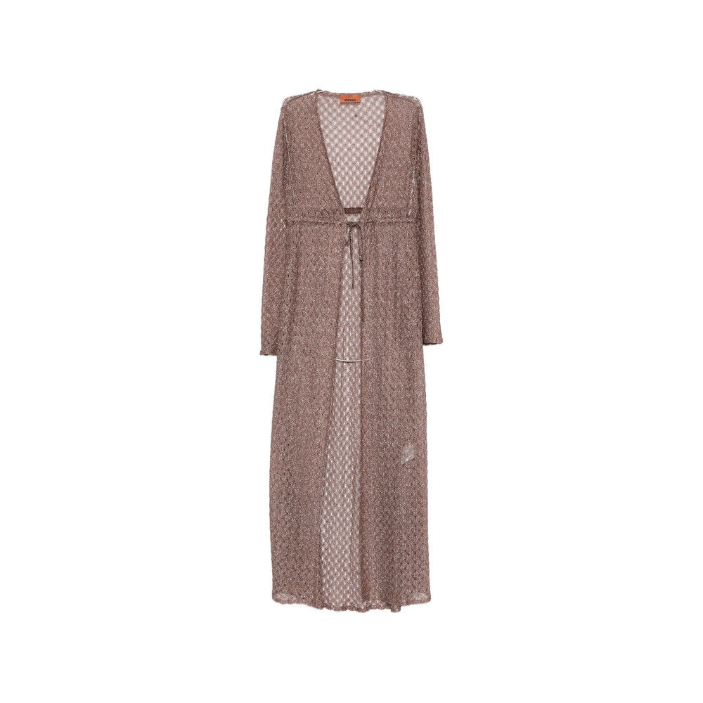 Missoni Tie-waist Textured Cover Up Coat