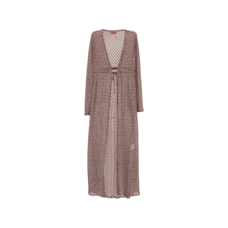 Missoni Tie-waist Textured Cover Up Coat