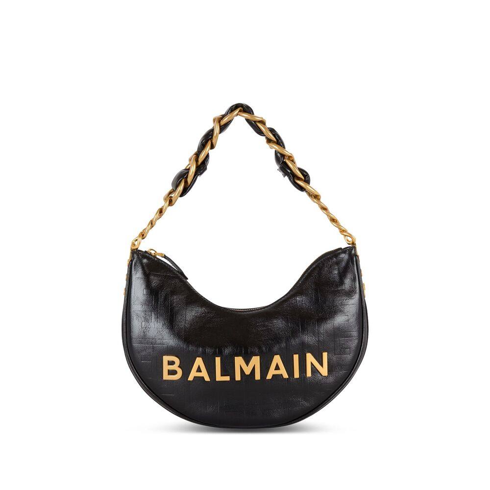 Balmain 1945 Soft Moon Shoulder Bag