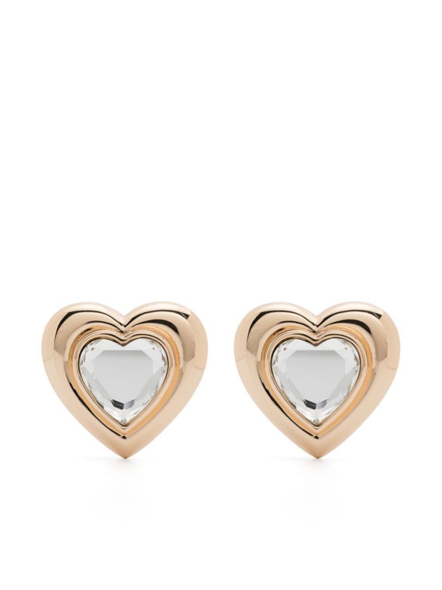 crystal heart earrings
