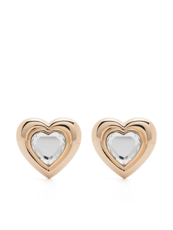 crystal heart earrings