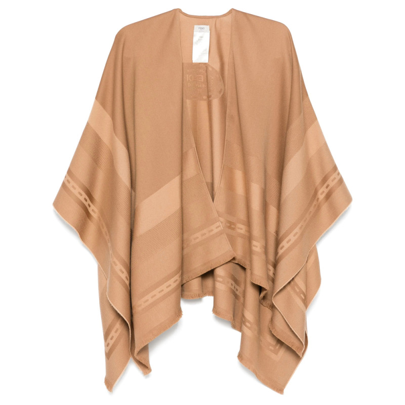 Fendi Jacquard Poncho