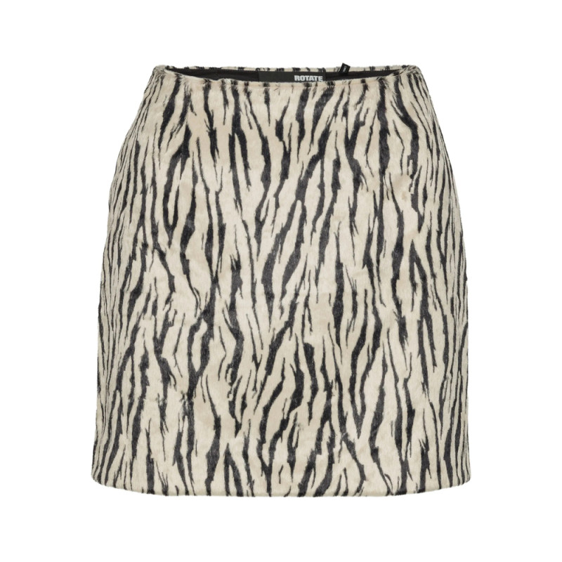 Rotate Zebra Print Skirt