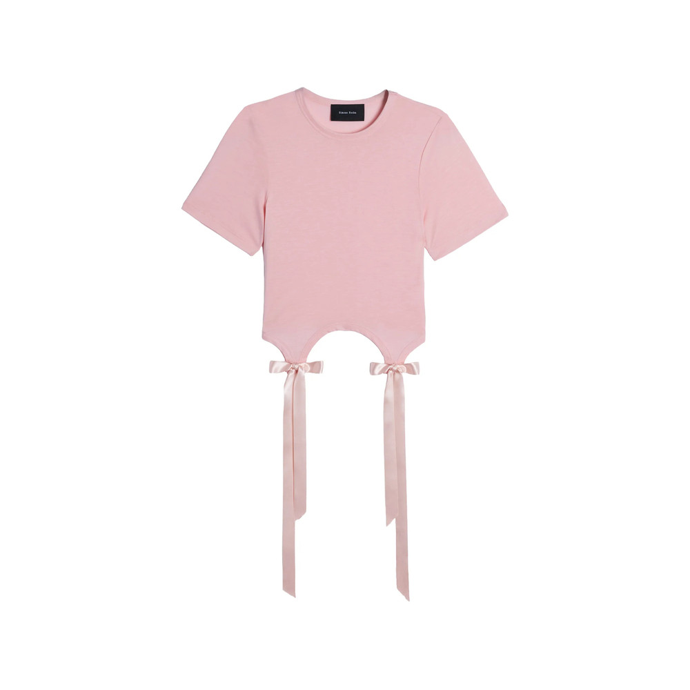 Simone Rocha Bow-detail Cutout T-shirt