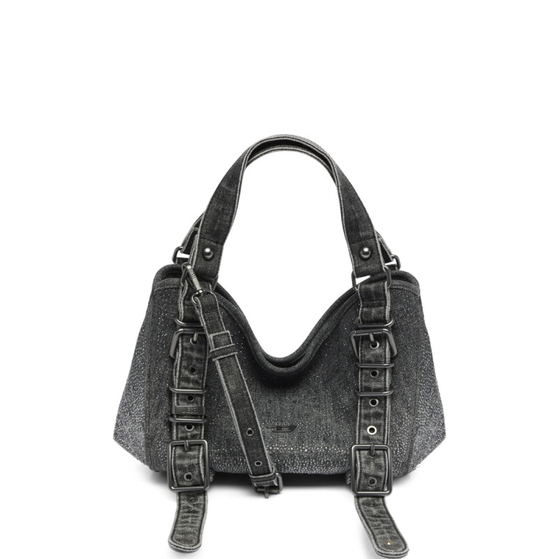 Diesel D-One-small Top-handle Bag In Crystal Solarised Denim
