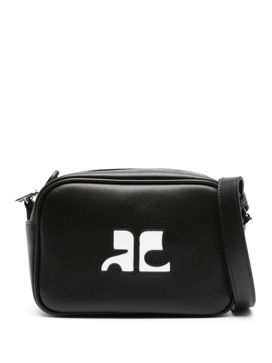 Reedition leather shoulder bag