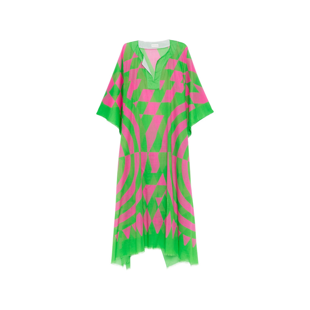 Dries Van Noten Geometric-print Maxi Dress