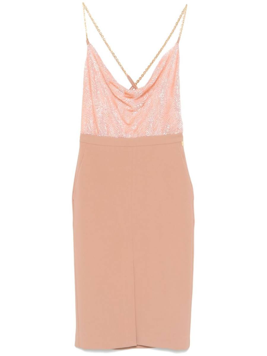 sequinned midi dress