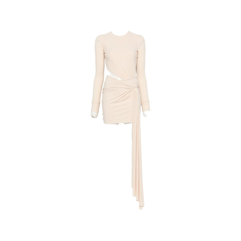 Amazuin Cut-out Draped Dress