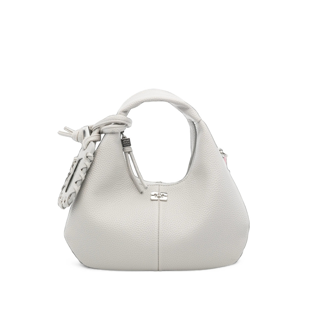 Ganni Mini Hobo Logo-plaque Tote Bag