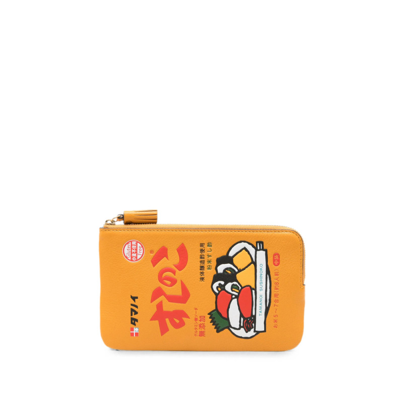 Anya Hindmarch Sushi No Ko Graphic-print Leather Clutch Bag