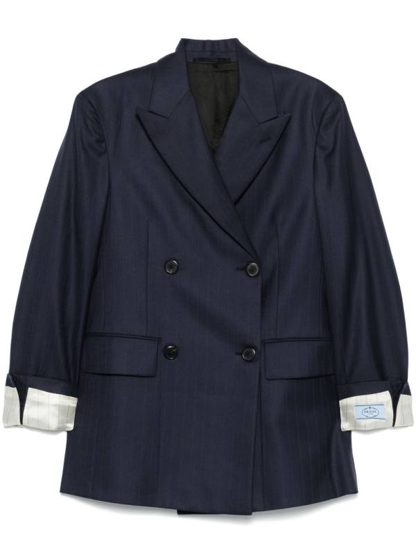 pinstriped blazer